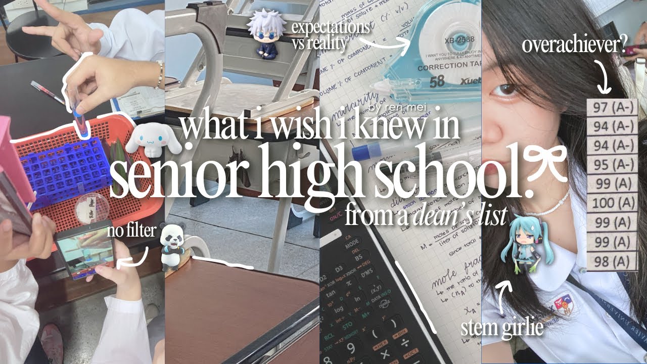 what to EXPECT in SENIOR HIGH SCHOOL ♡₊ ⊹📃10 tips and advice from a workaholic graduating student 🎓