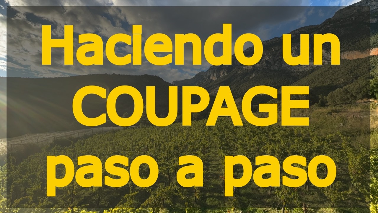 Haciendo un coupage en directo.