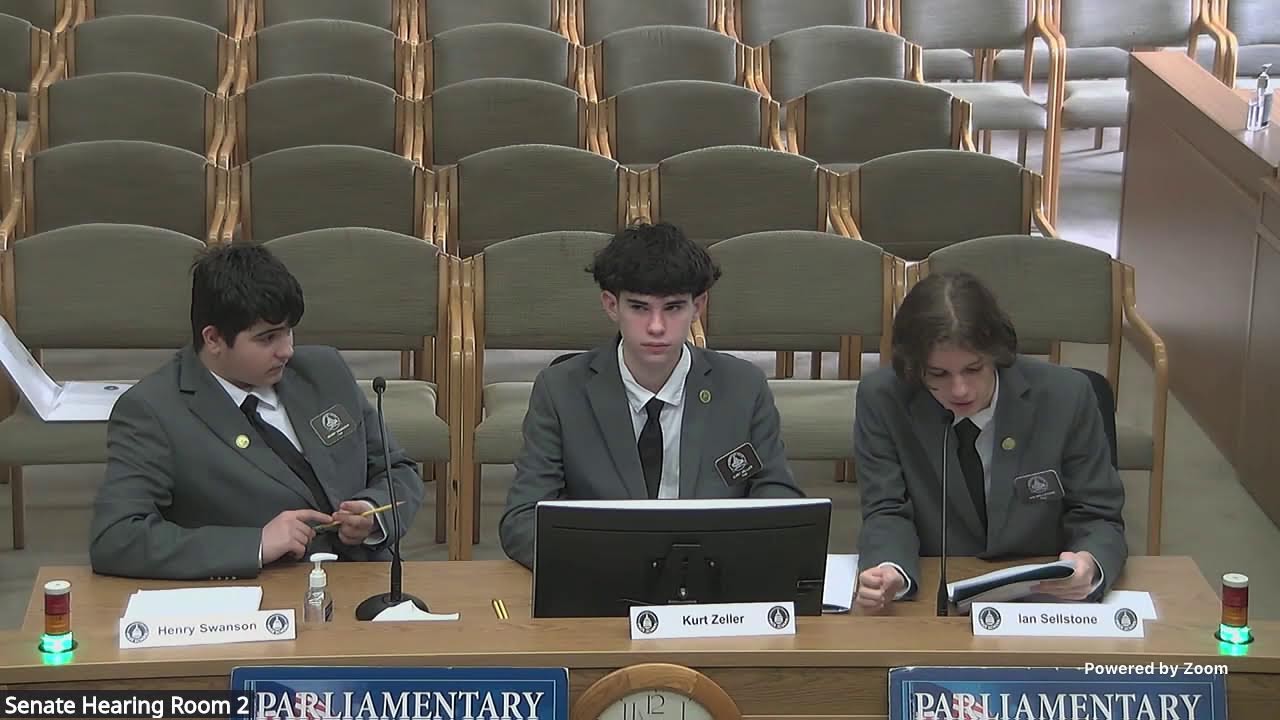 2026 Page School Mock Committee Feb. 12, Session 1