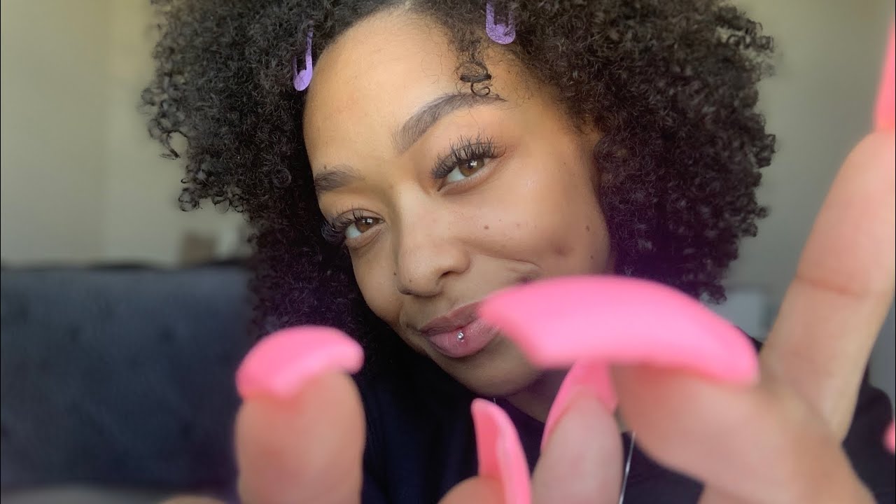 ASMR | tapping/touching your face 🦋 + (mouth sounds)