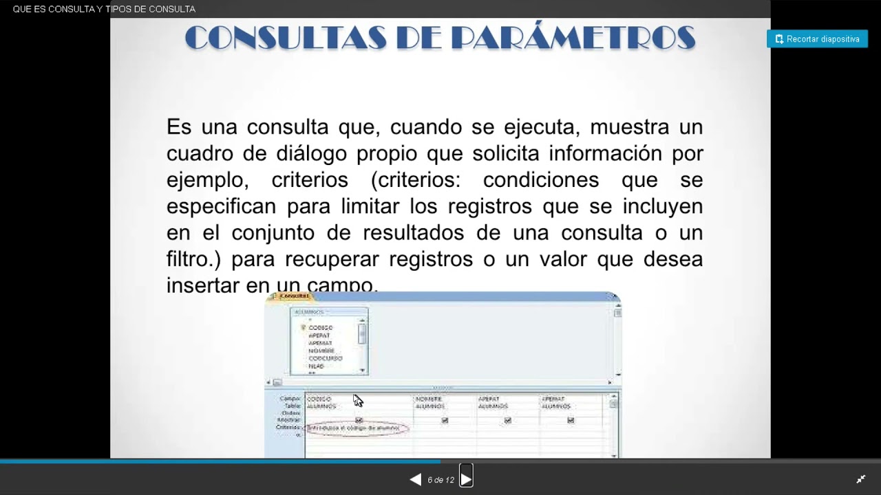 ACCESS - Tipos de consultas