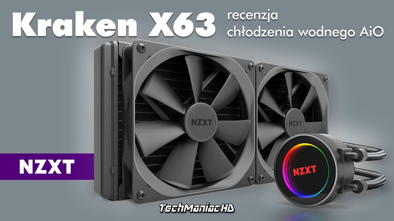 NZXT Kraken X63. Wydajny zestaw chłodzenia cieczą AiO. Nowa generacja z 280mm chłodnicą 🌊[X53, X73]