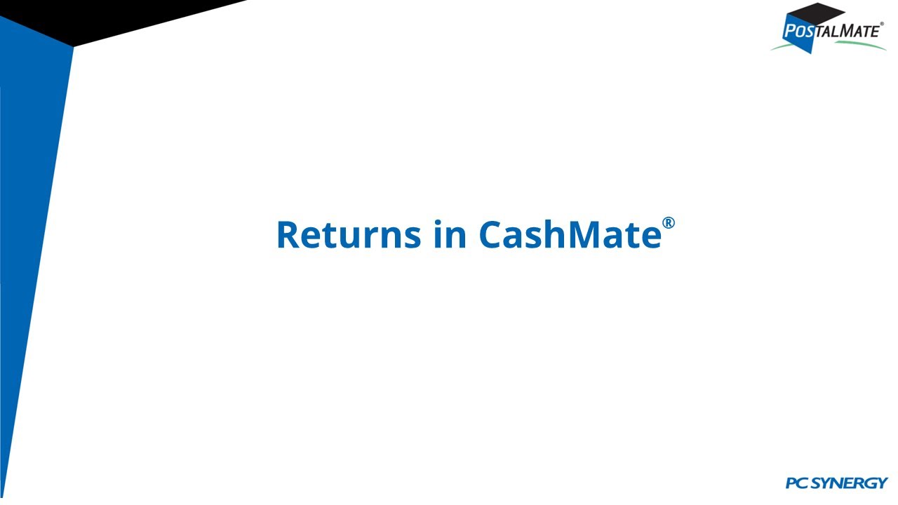 How to Process Returns in CashMate