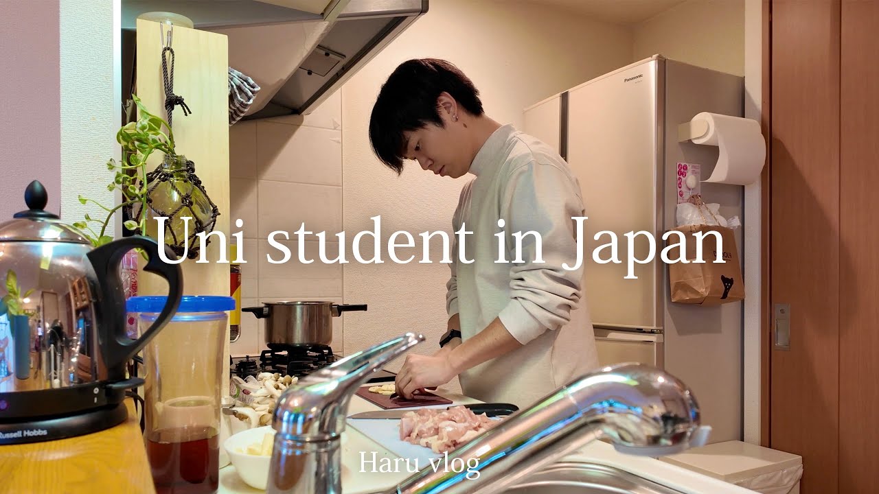 Japanese uni student vlog 🇯🇵 Making dinner after school | How I enjoy my alone time in Japan 🌱