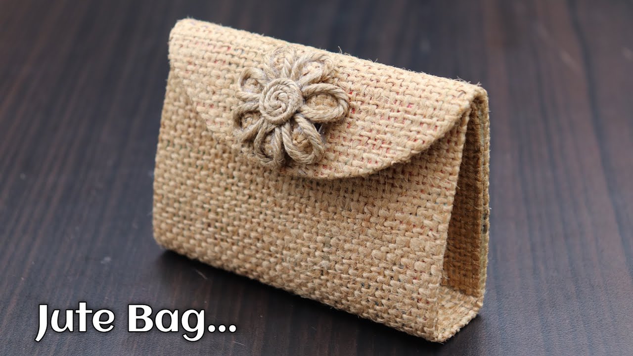 DIY Jute Bag - How to Make Handmade Jute Bag | DIY Purse Making | Ladies HandBag with Jute Rope