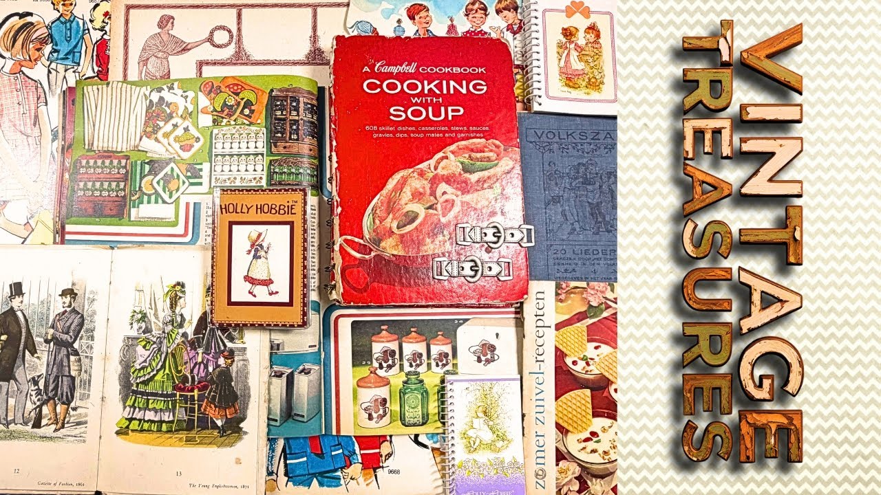 A Total Mystery Box of Vintage Junk Journal Treasures #junkjournalideas #vintagecrafts