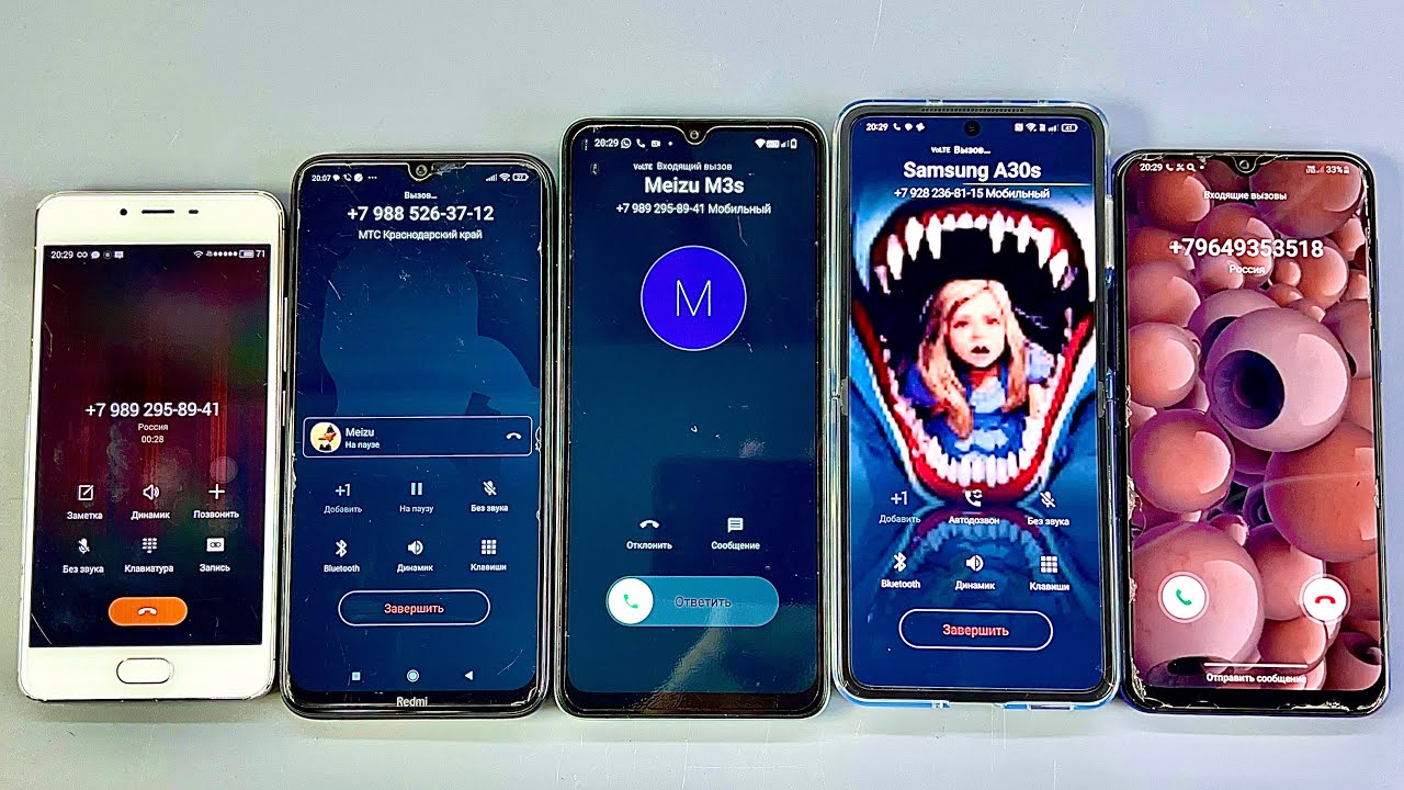 Incoming call & Meizu m3e & Redmi Note 8& Redmi A3x & OPPO FIND N2 FLIP & Samsung Galaxy A30s 