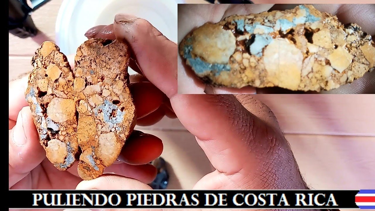 Buscando y cortando rocas para ver sus increibles diseños que  tienen en su interior
