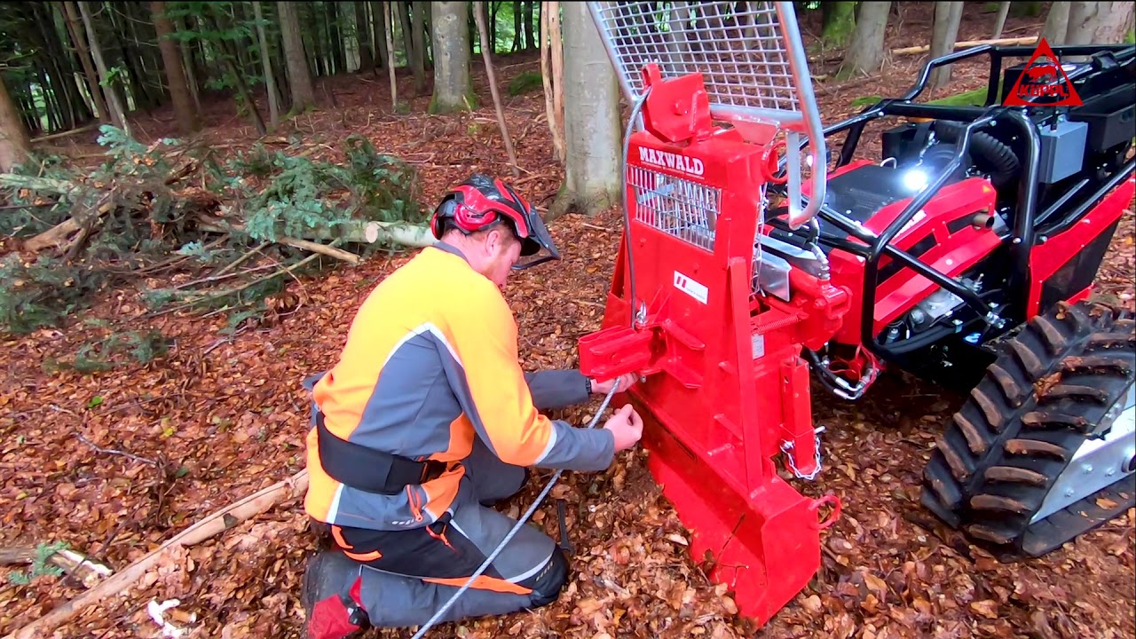 K&Ouml;PPL Crawler 30 mit hydraulischer Seilwinde #koeppl  #waldarbeit