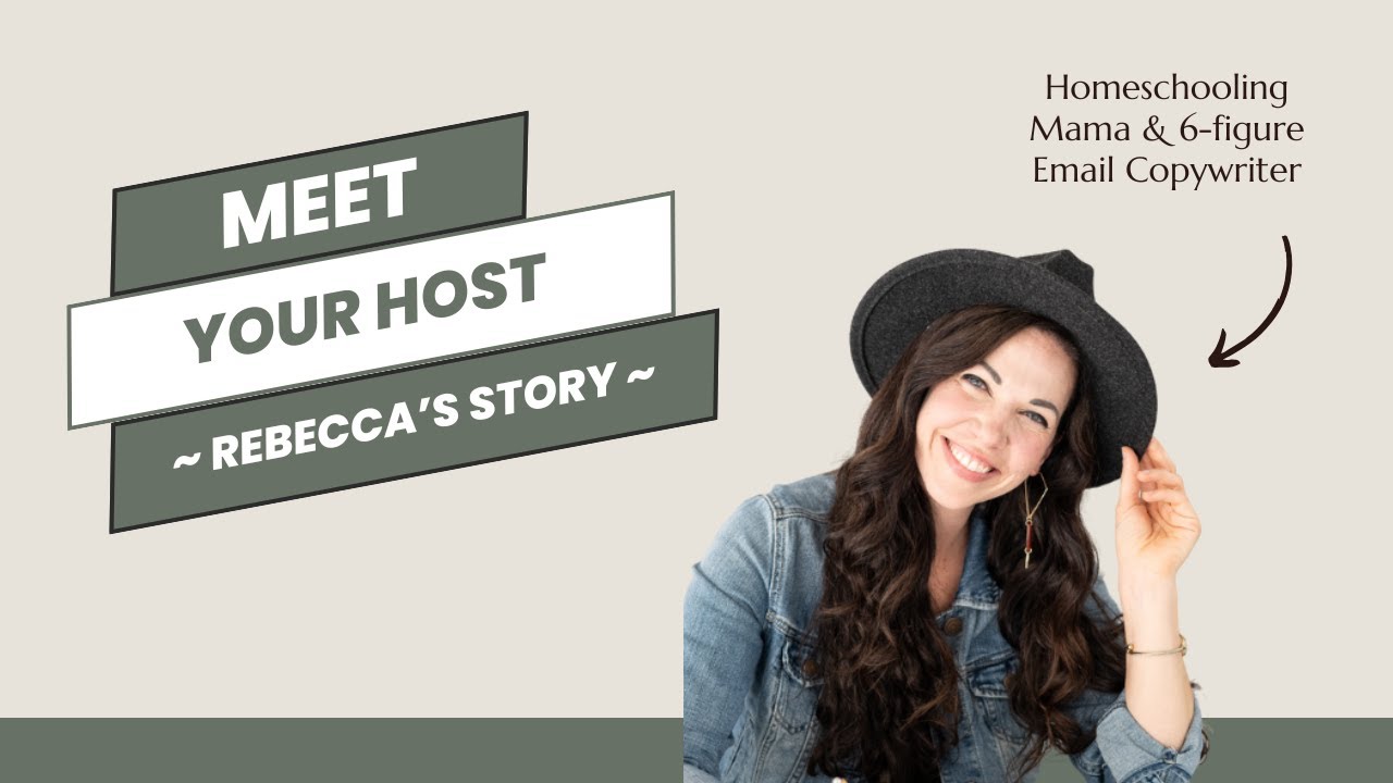 REBECCA'S STORY: From Homeschooling Military Wife to Thriving 6-Figure Email Marketer