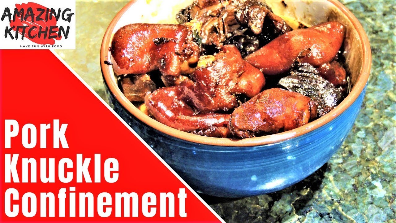 Pork Knuckle in Black Sweet Vinegar Stew | Confinement Food | Pig Trotter # BEST Recipe - 猪脚醋