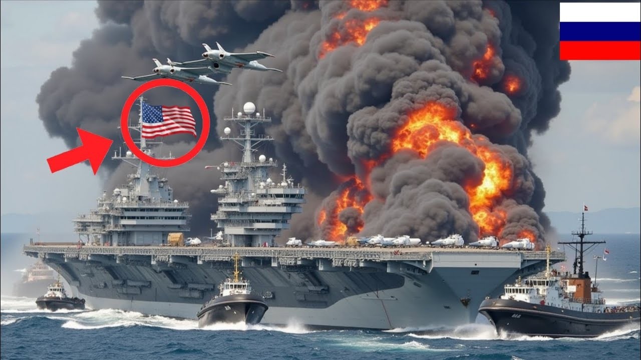 15 минут назад: Российский Су-57 уничтожил авианосец США в Чёрном море