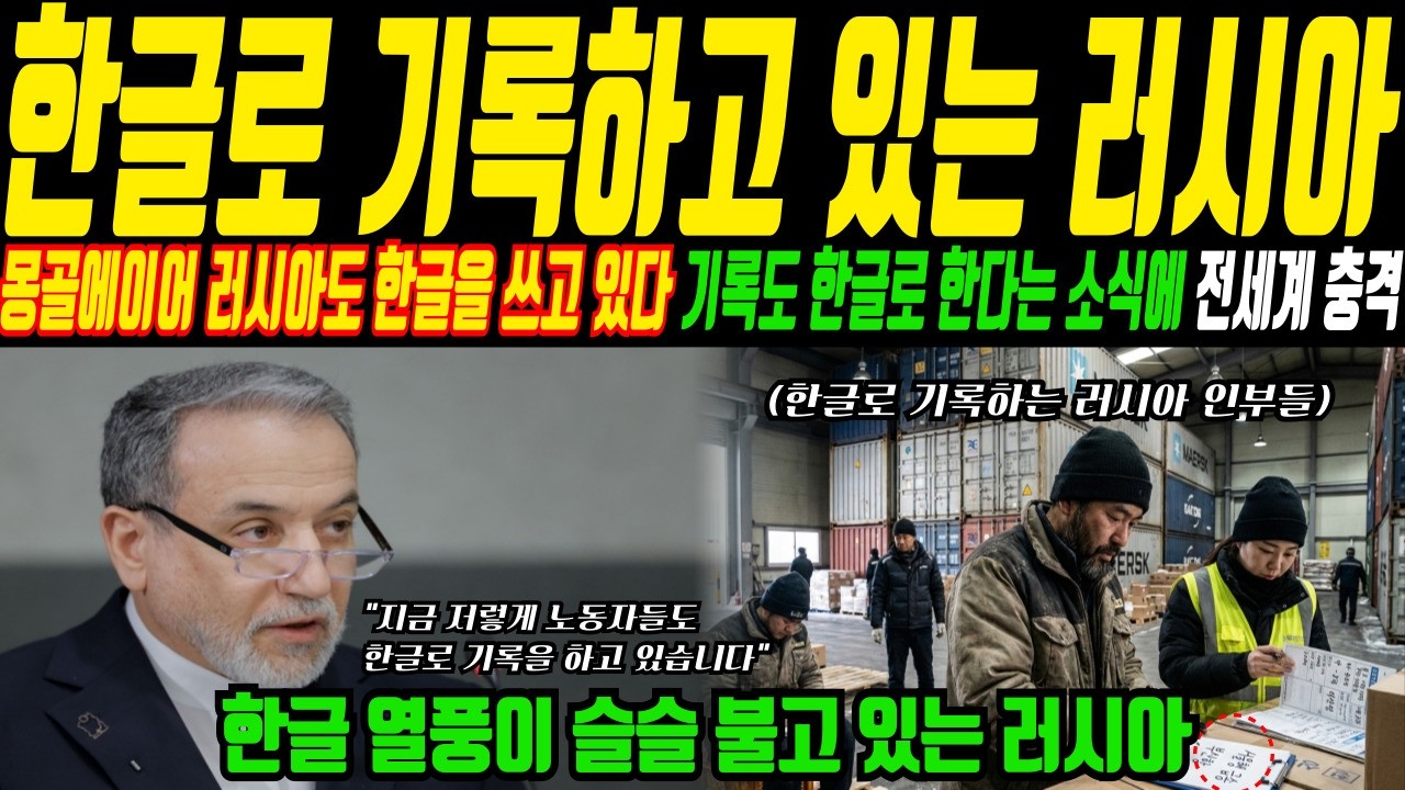 한글로 기록하고 있는 러시아, 영어도 아니고 한글로 기록하고 있다는 소식에 러시아 전역이 발칵 뒤집힌 이유ㅣ해외감동사연