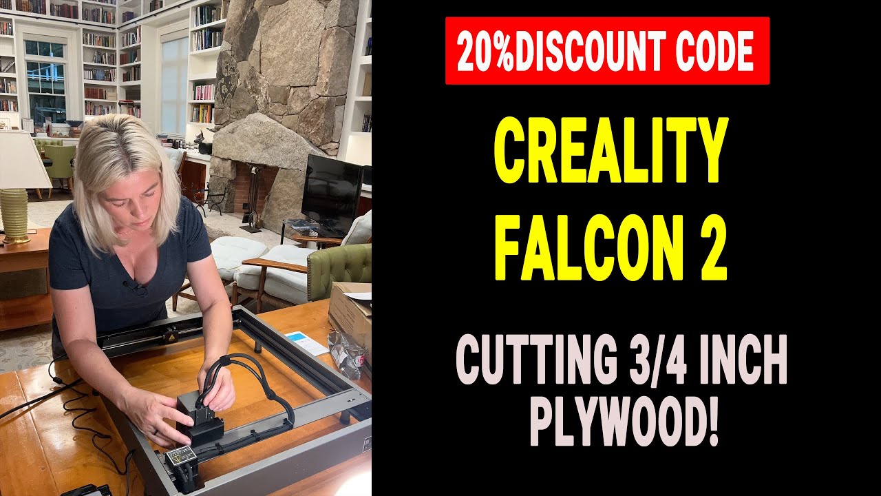 CREALITY FALCON 2. The best laser engraver? Most powerful in its class. Cutting 3/4 in plywood