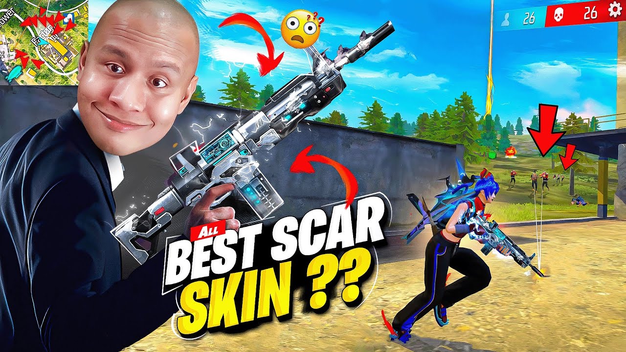 Old Titan Scar Red Damage Solo Vs Squad Gameplay 😱 Tonde Gamer - Free Fire Max