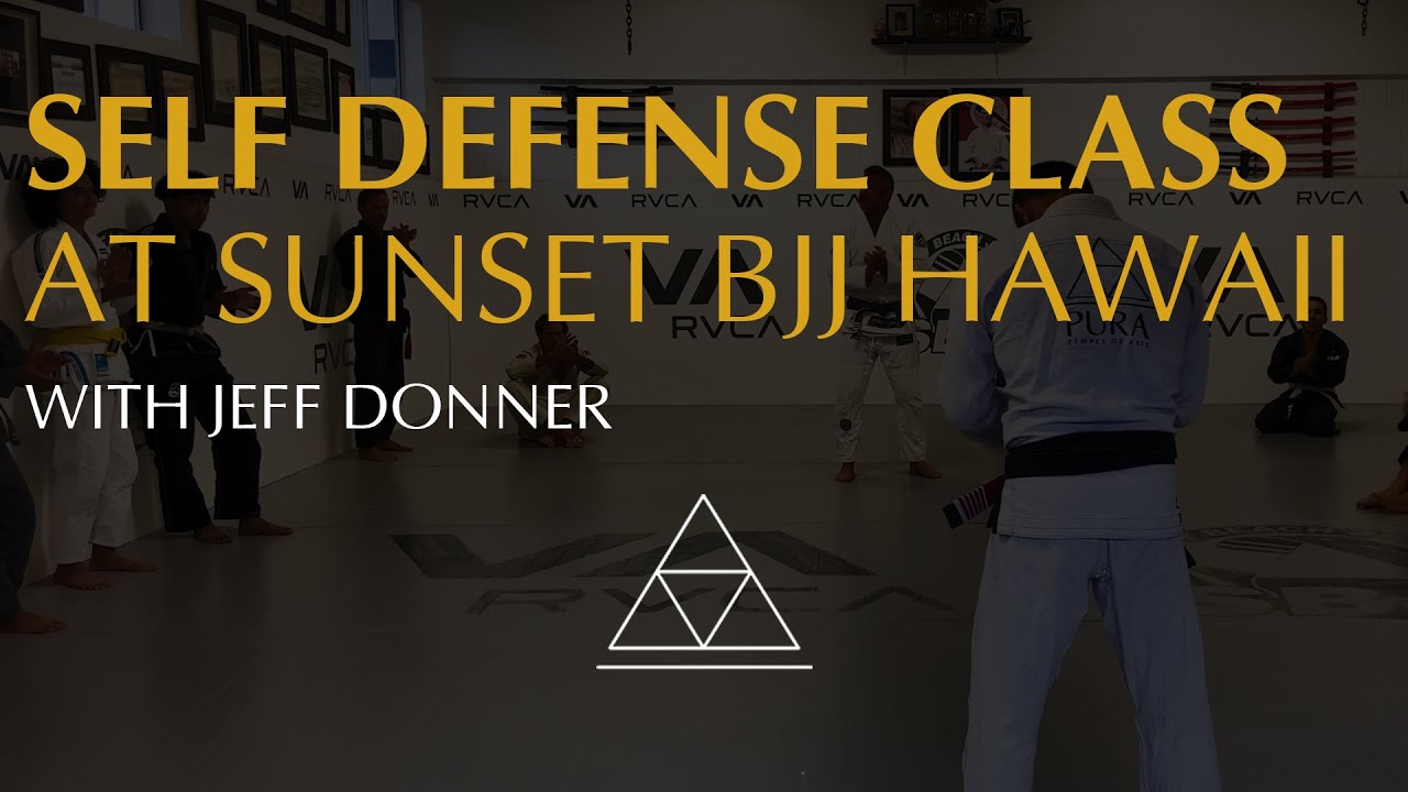 Self defense class at Sunset BJJ - Hawaii with Jeff Donn