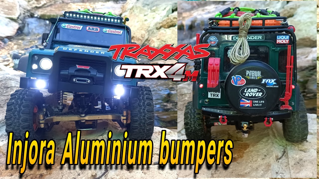 Installing Injora Trx4M Defender Metal bumpers #traxxastrx4 #injora