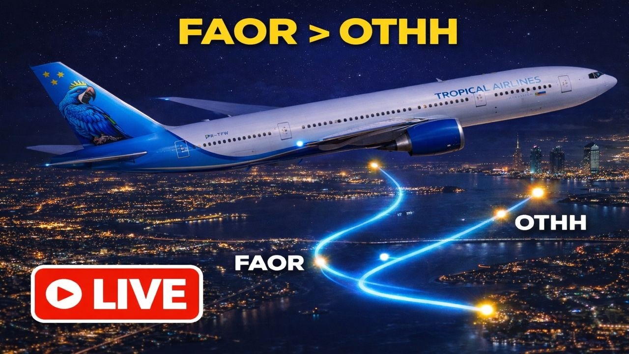 🔴 MSFS2020 🛫 JOANESBURGO 🛬 QATAR - A380 FLYBW - PXN-2113 PRO 🔴