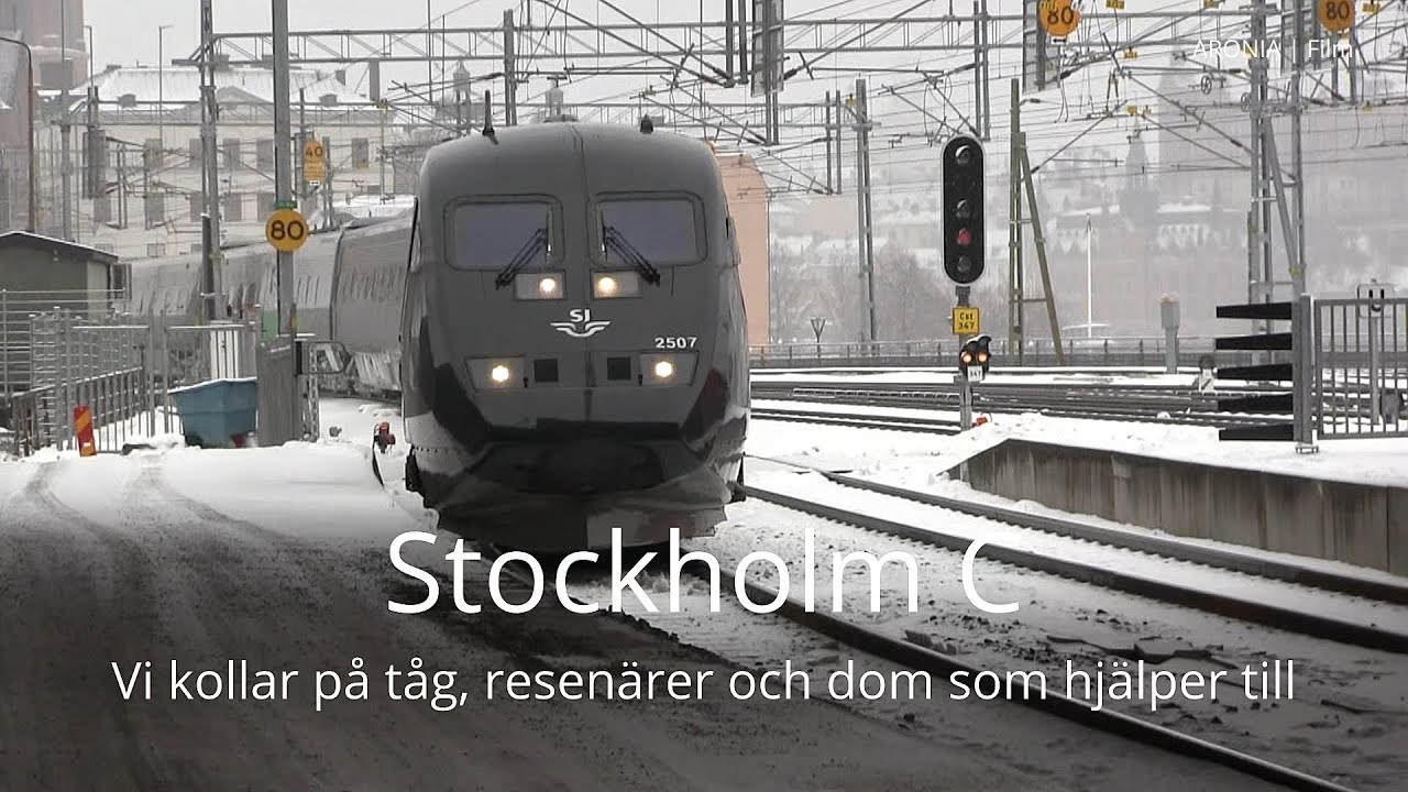 2023-03-29 STOCKHOLM C - Vi kollar på tåg, resenärer och dom som hjälper till