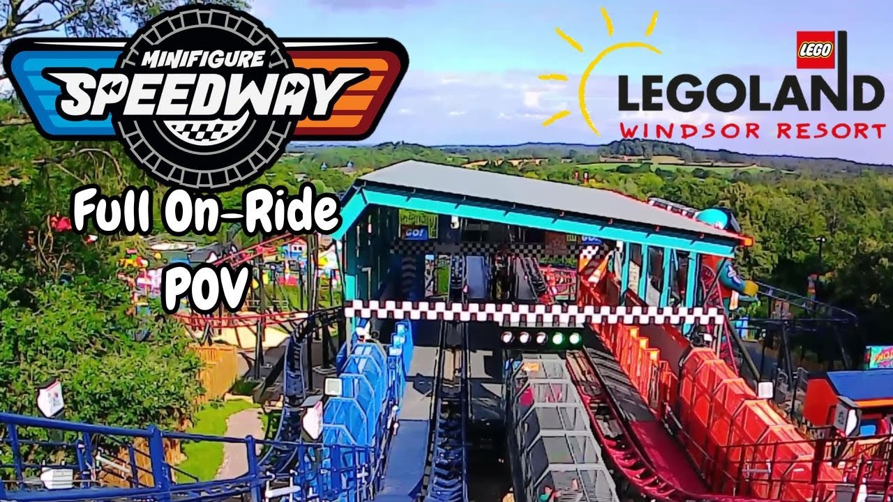 Minifigure Speedway Full On-Ride POV at Legoland Windsor Resort