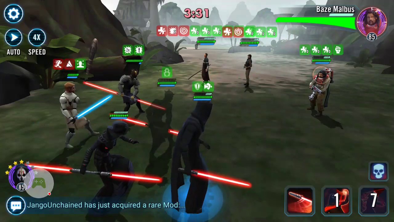 SWGOH Arena : Krey (Zaul) vs. Ifrit (Jyn)