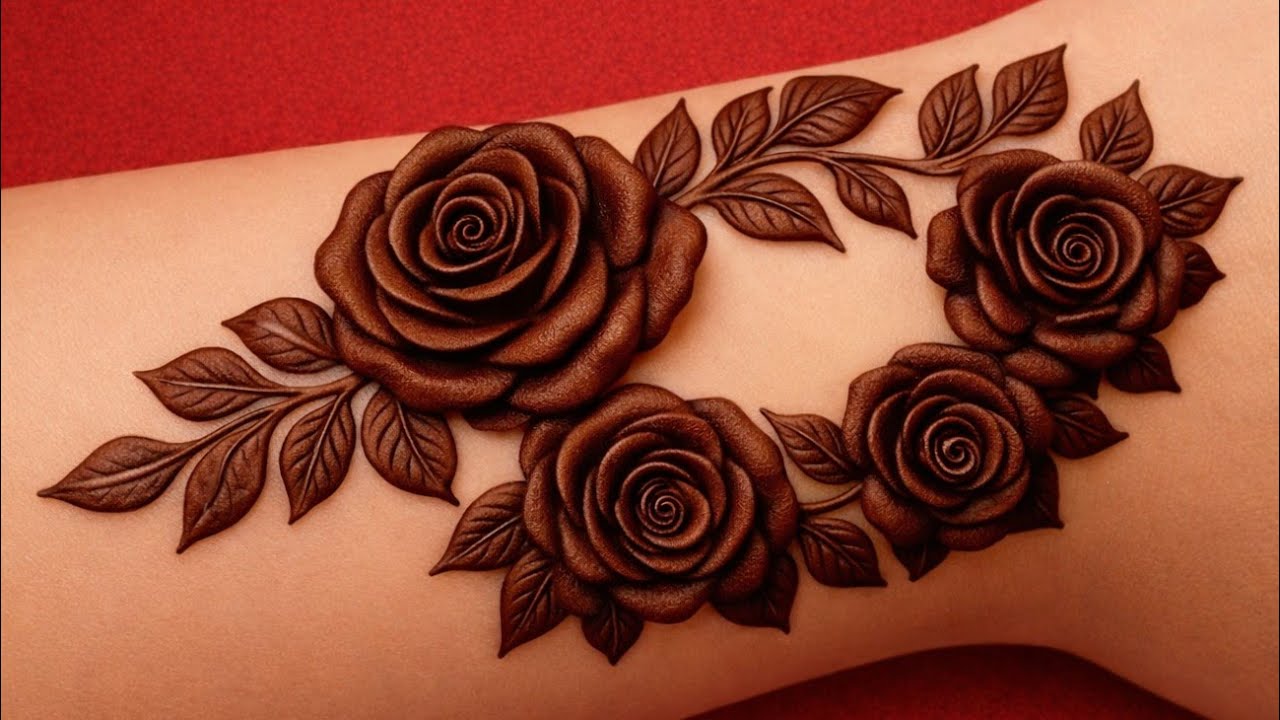 Beautiful Rose mehndi designs | easy mehndi designs rose | mehndi designs 