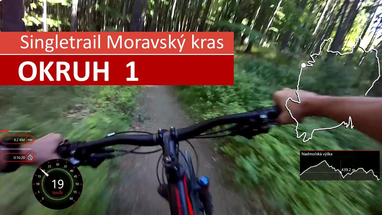 Singletrail Moravský kras - Okruh 1 (celý, 2017)