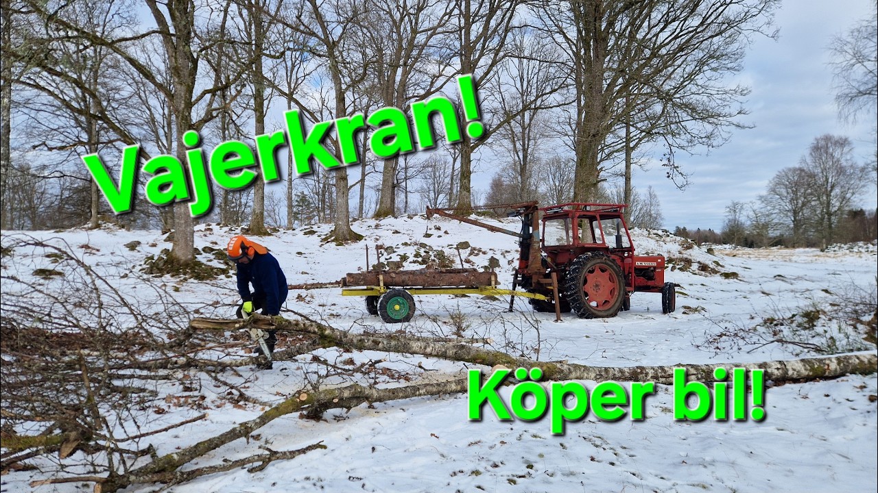 Vajerkran, dovhjortar och montering av dragkrok på BMW X1