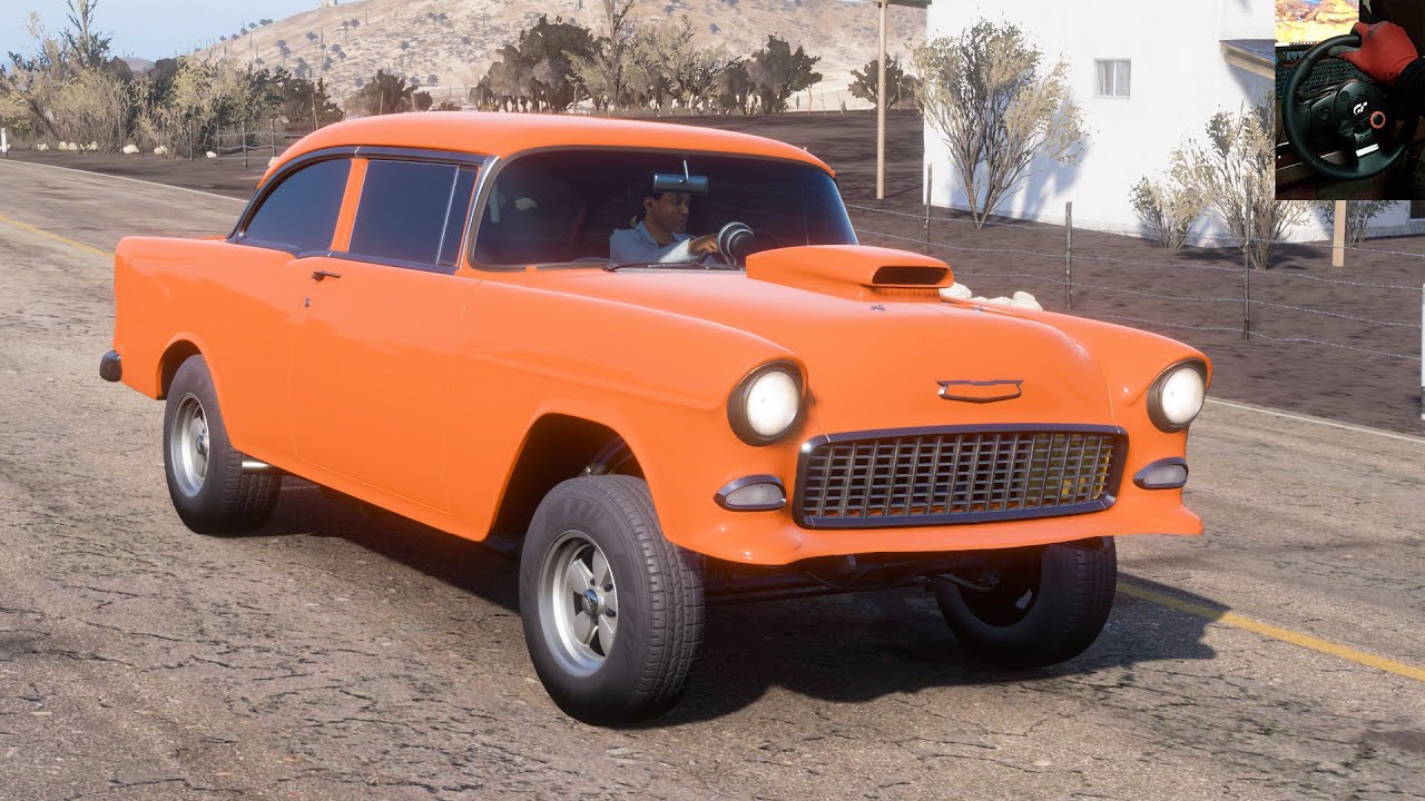 1955 Hoonigan Chevrolet Bel Air | Forza Horizon 5 | Steering Wheel Gameplay