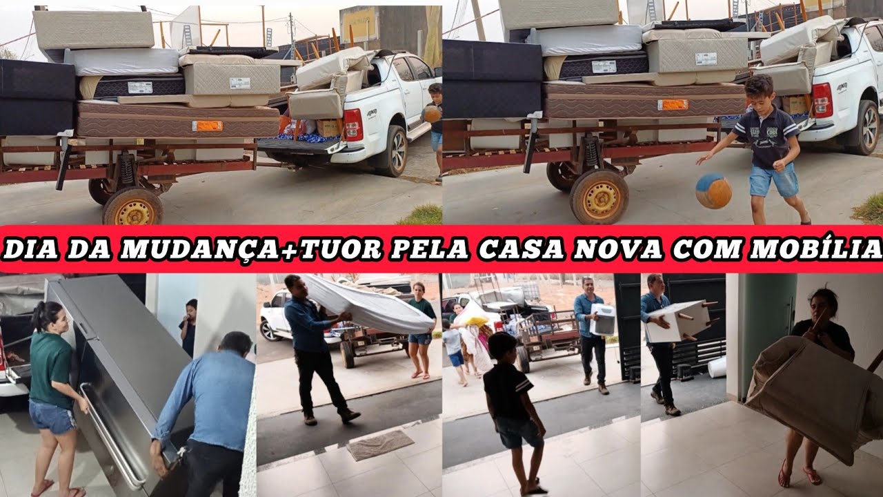 TUOR PELA CASA NOVA MOBÍLIADA🏠CHEGOU O DIA DA MUDANÇA TENTAMOS DAR CONTA DE TUDO+NÃO FOI NADA FÁCIL🫡