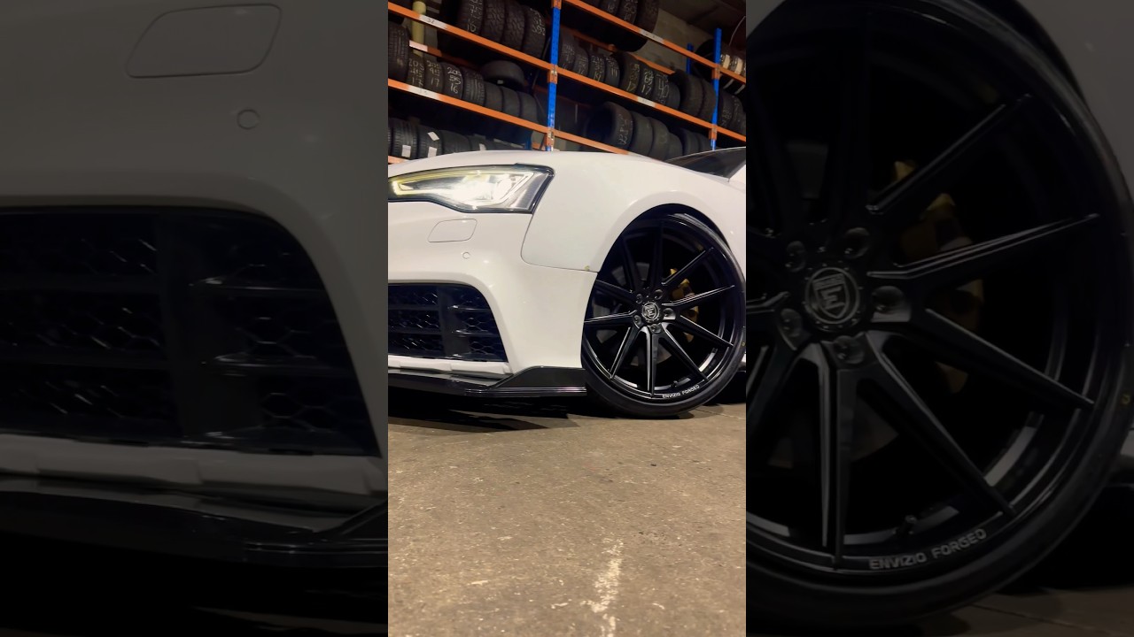 Audi S5 fitted with 20x11 wheels custom CNC machine in-house