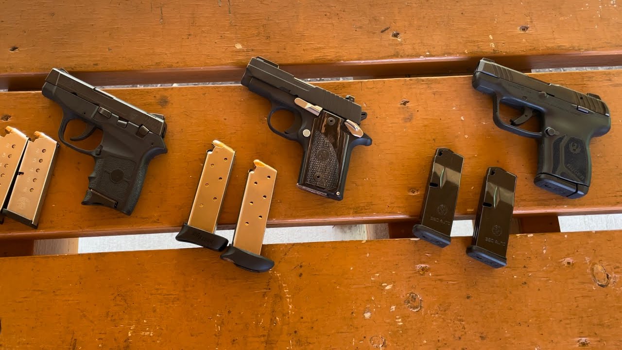 Smith and Wesson Bodyguard .380 против Sig Sauer P238 и Ruger LCP Max — бок о бок