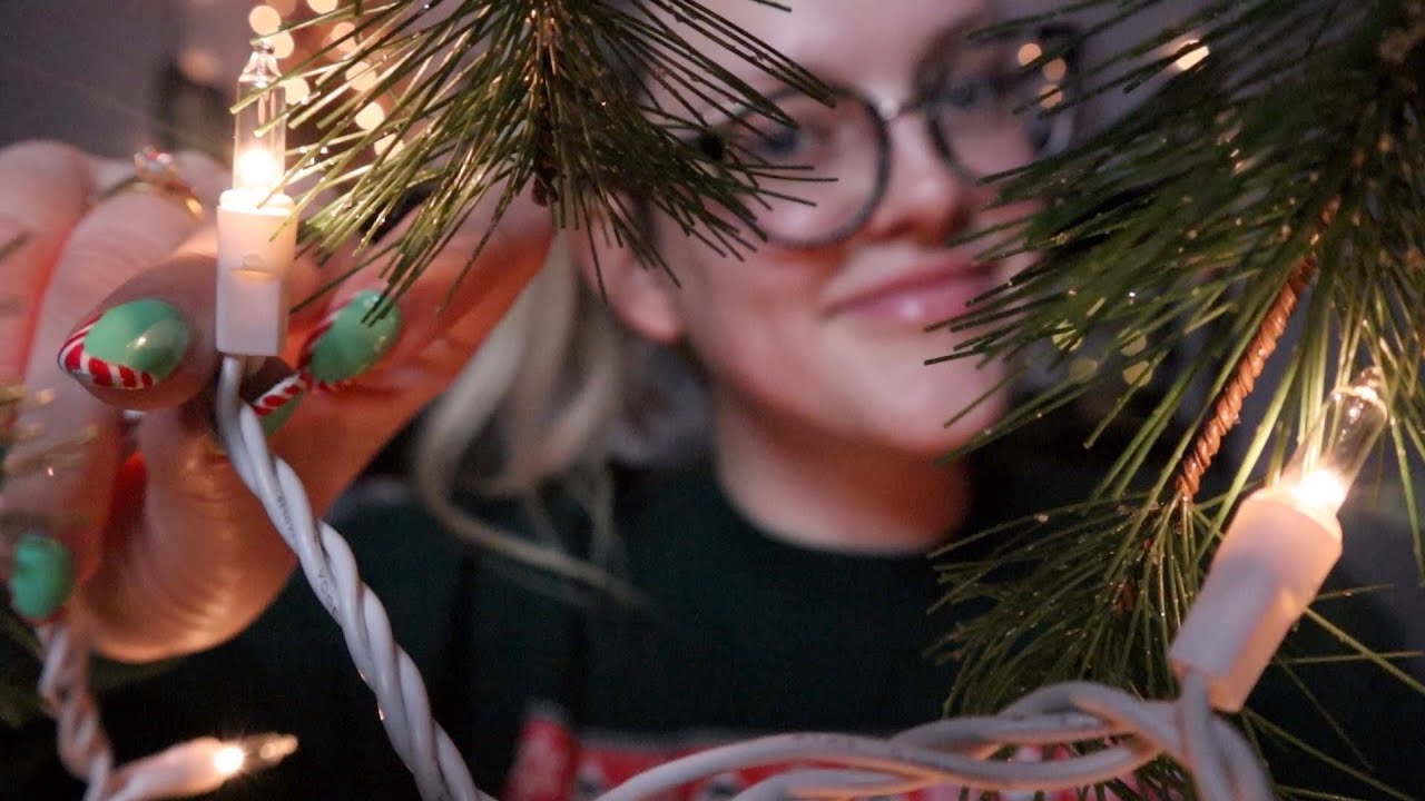 ASMR POV You're My Christmas Tree - decorating you, tongue clicking