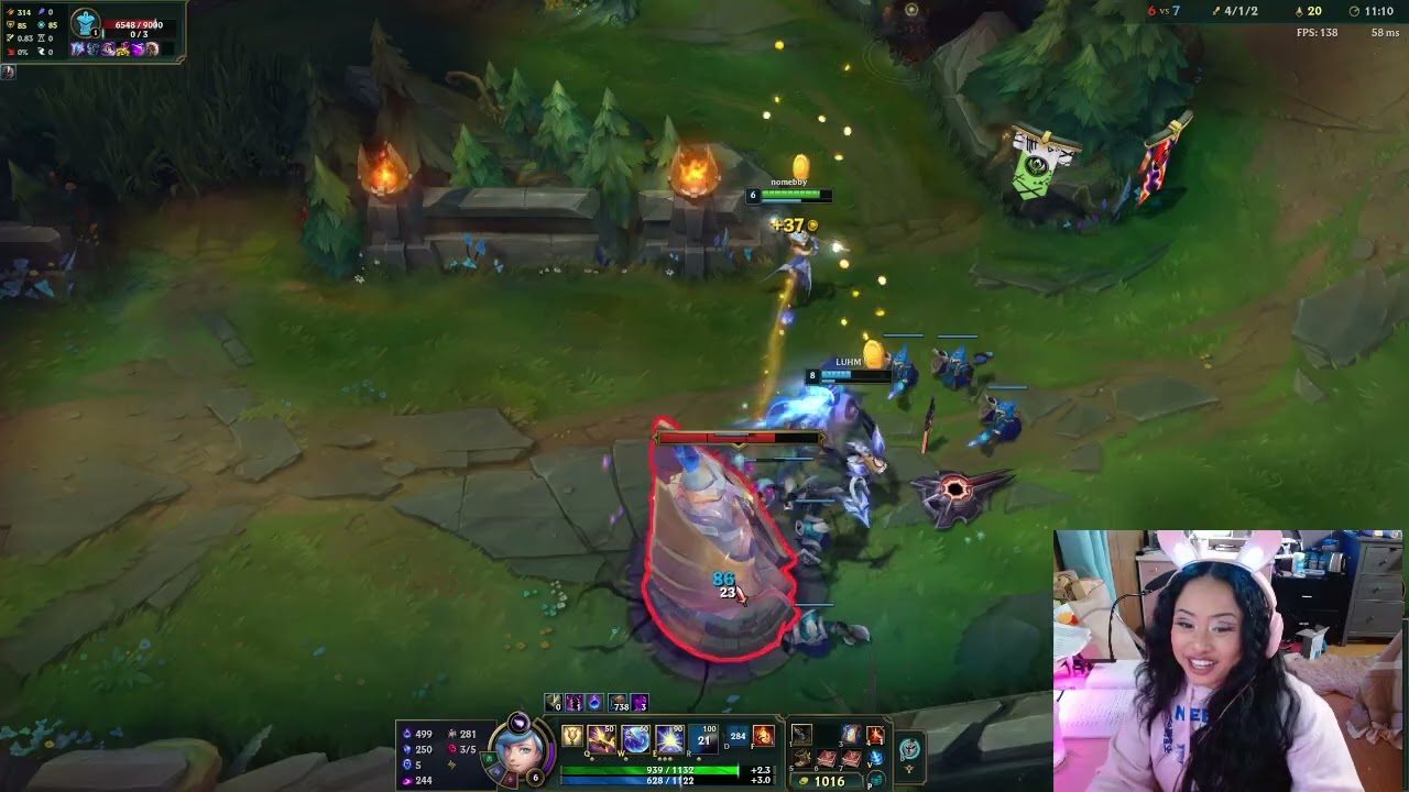 01/14/2026 - Lux Support - 12/5/18 | 85.7% KP - Solo Ranked - nomebby#na1 - +29LP Gold 3