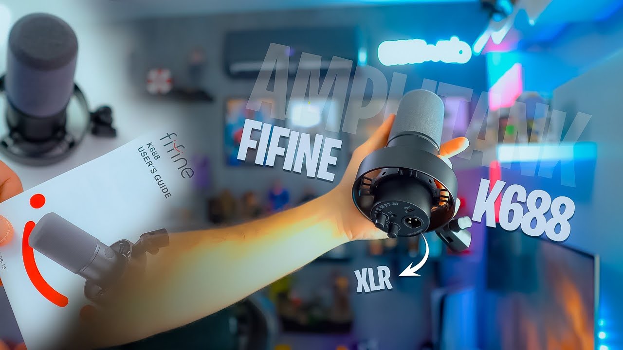Microfone barato para Podcast - Fifine K688 XLR e USB