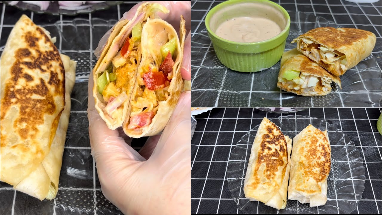 Spicy Chicken Wrap | Chicken Tortilla Wrap | Chicken Shawarma Recipe By K&M