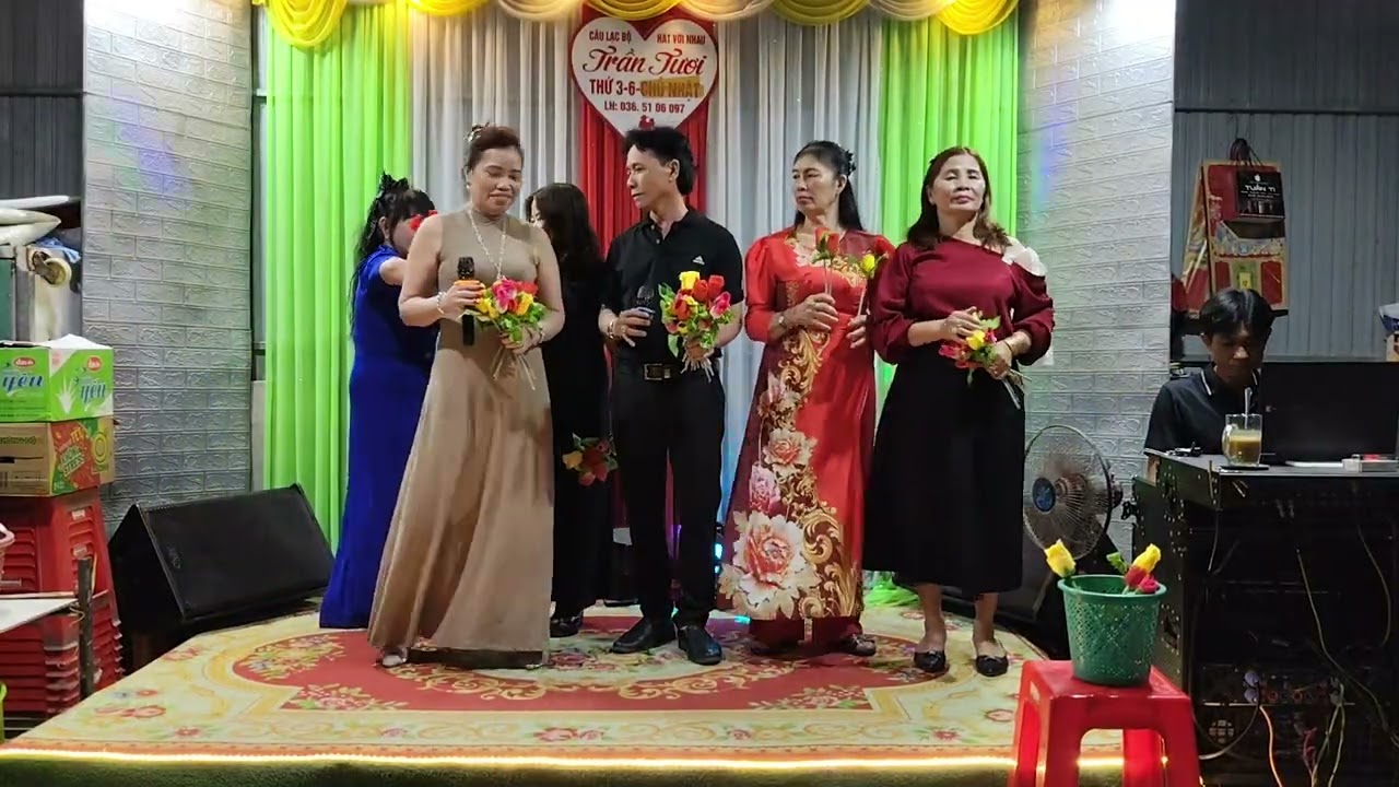 Chị Duyên & anh thanh tùng giao lưu CLB trần tươi ca khúc tình thắm Duyên quê 