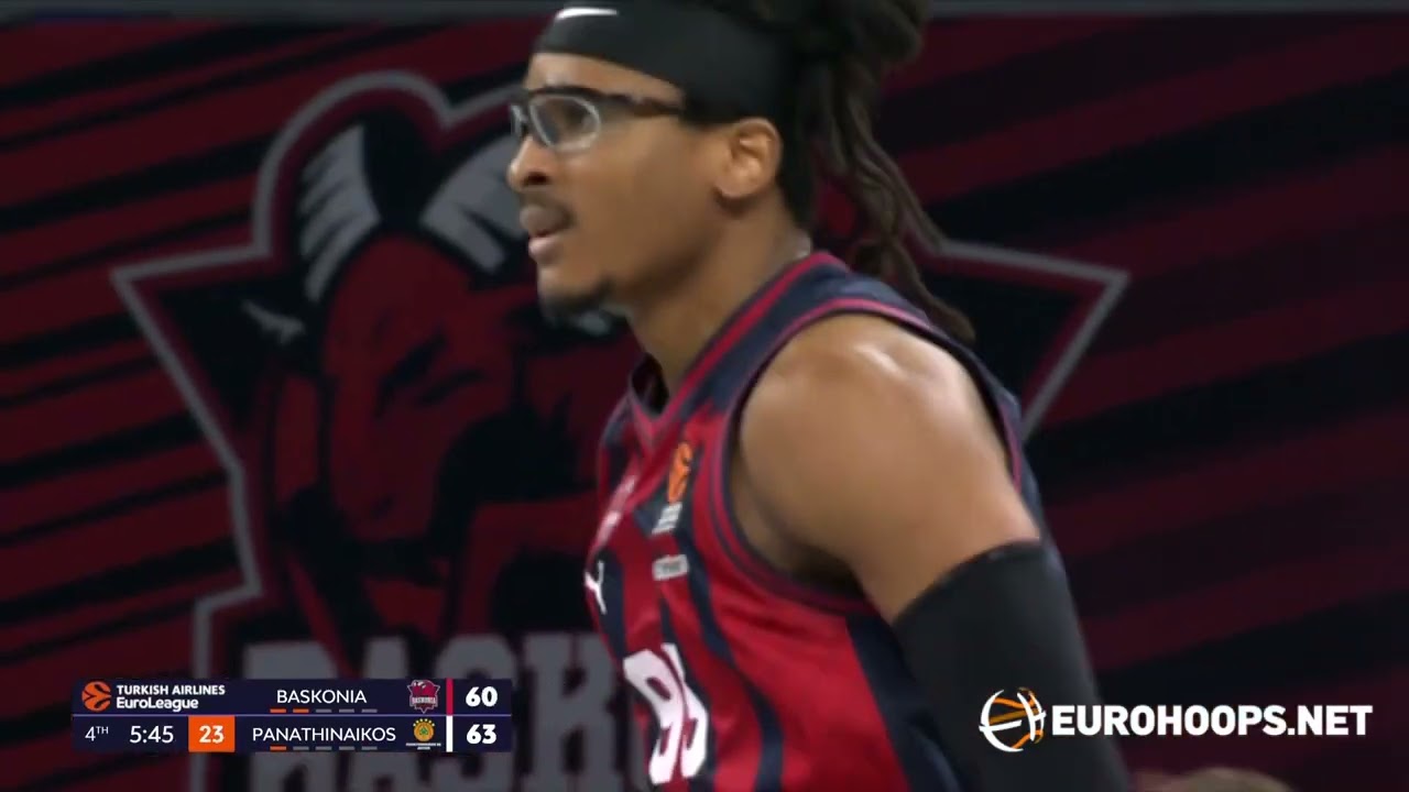 Chima Moneke (20 points, 13 rebounds): Baskonia Vitoria-Gasteiz-Panathinaikos AKTOR Athens 75-73