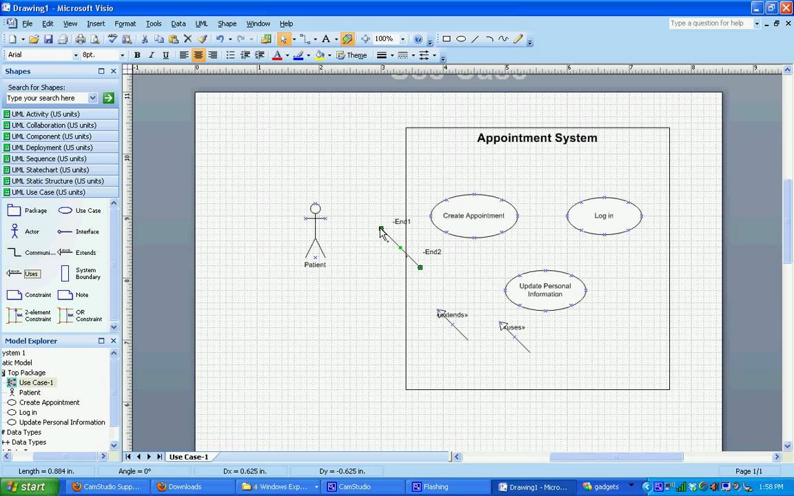 UML Use Case Diagrams in Visio 2007