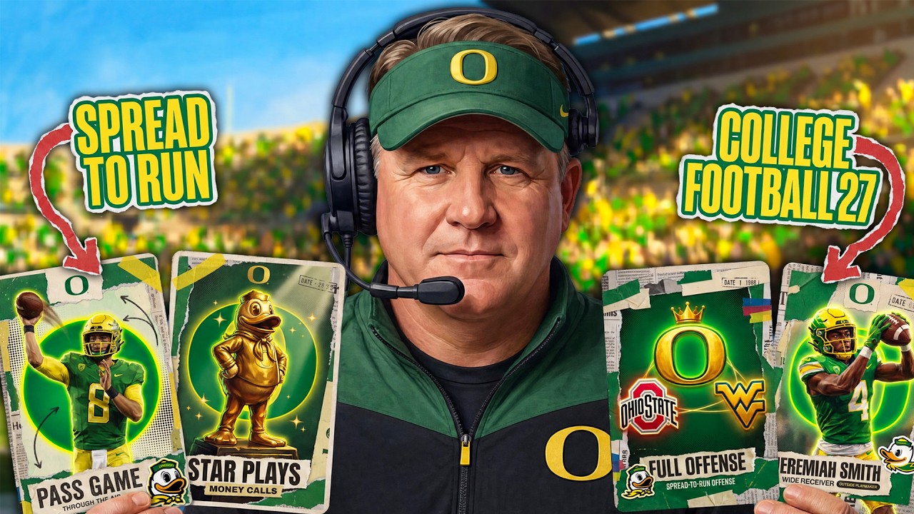 Как использовать нападение OREGON SPREAD Чипа Келли (College Football 27)