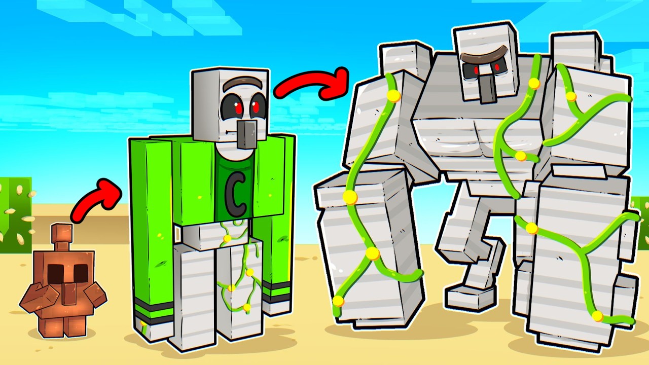 Я ВЫЖИЛ 100 ДНЕЙ В ОБЛИКЕ IRON GOLEM в Minecraft!
