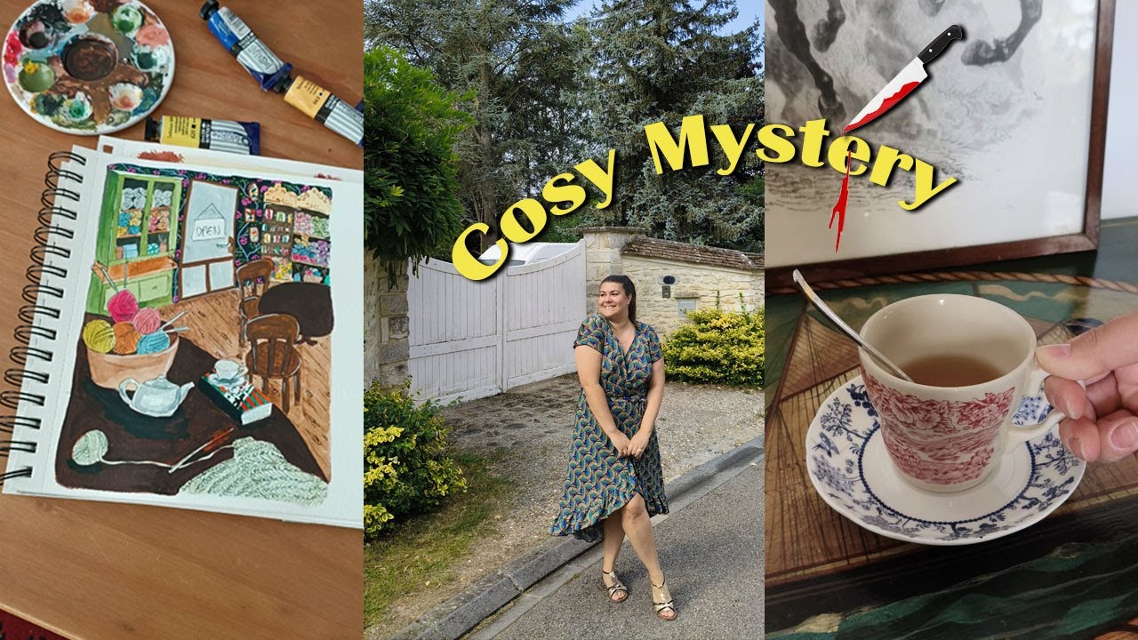 Je crée une collection de papeterie en partant de zero !  aquarelle cosy mystery