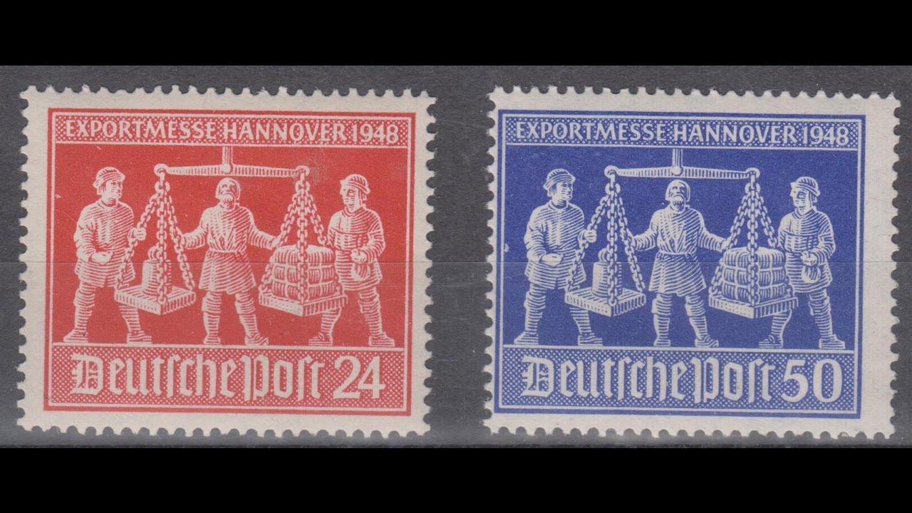 Die Briefmarken Ausgaben der Bizone sowie des Kontrollrates