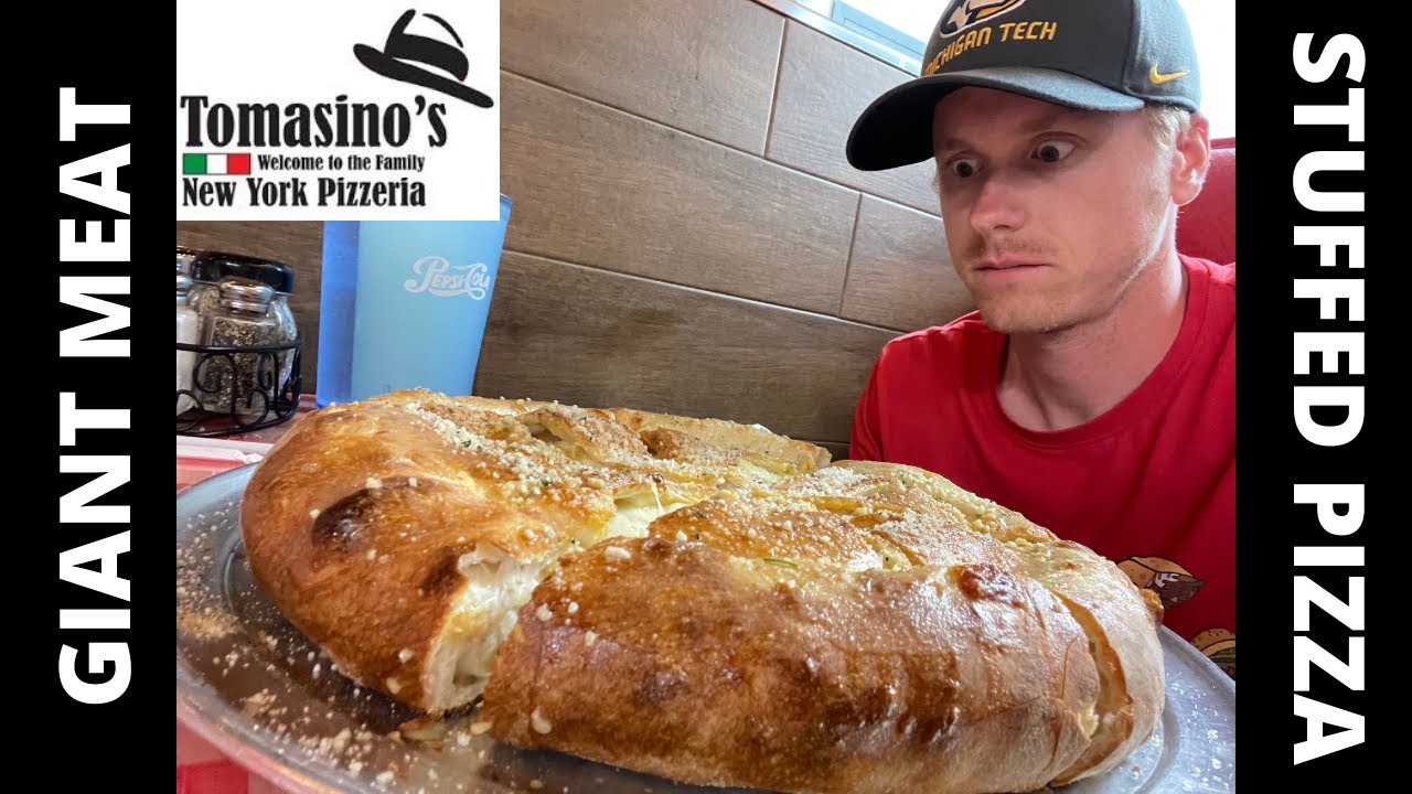 GIANT MEAT FILLED STUFFED PIZZA CHALLENGE - The Made Man Challenge - Tomasino's Pizza (Orlando, FL)