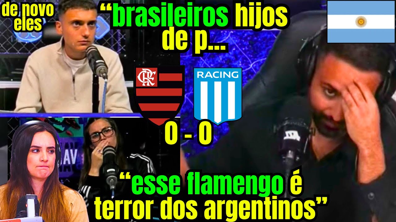 A TRISTEZA ARGENTINA COM O FLAMENGO "MERECERAM CHEGAR NA FINAL"