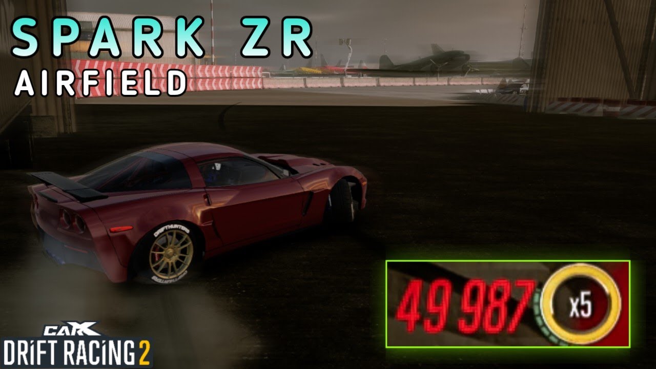 SPARK ZR (Chevrolet Corvette) PRO DRIFT AIRFIELD GAMEPLAY - CarX Drift Racing 2