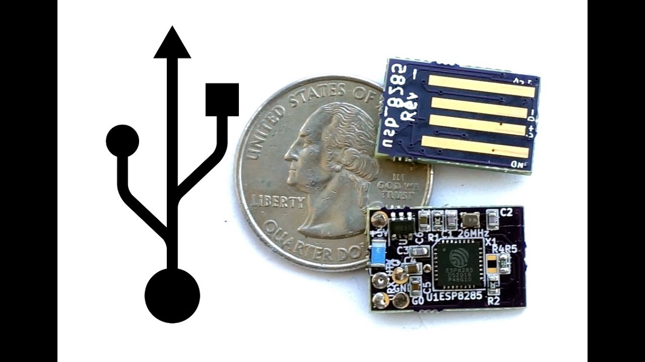 Wifi Controlled USB Mouse and Keyboard (ESP8285)