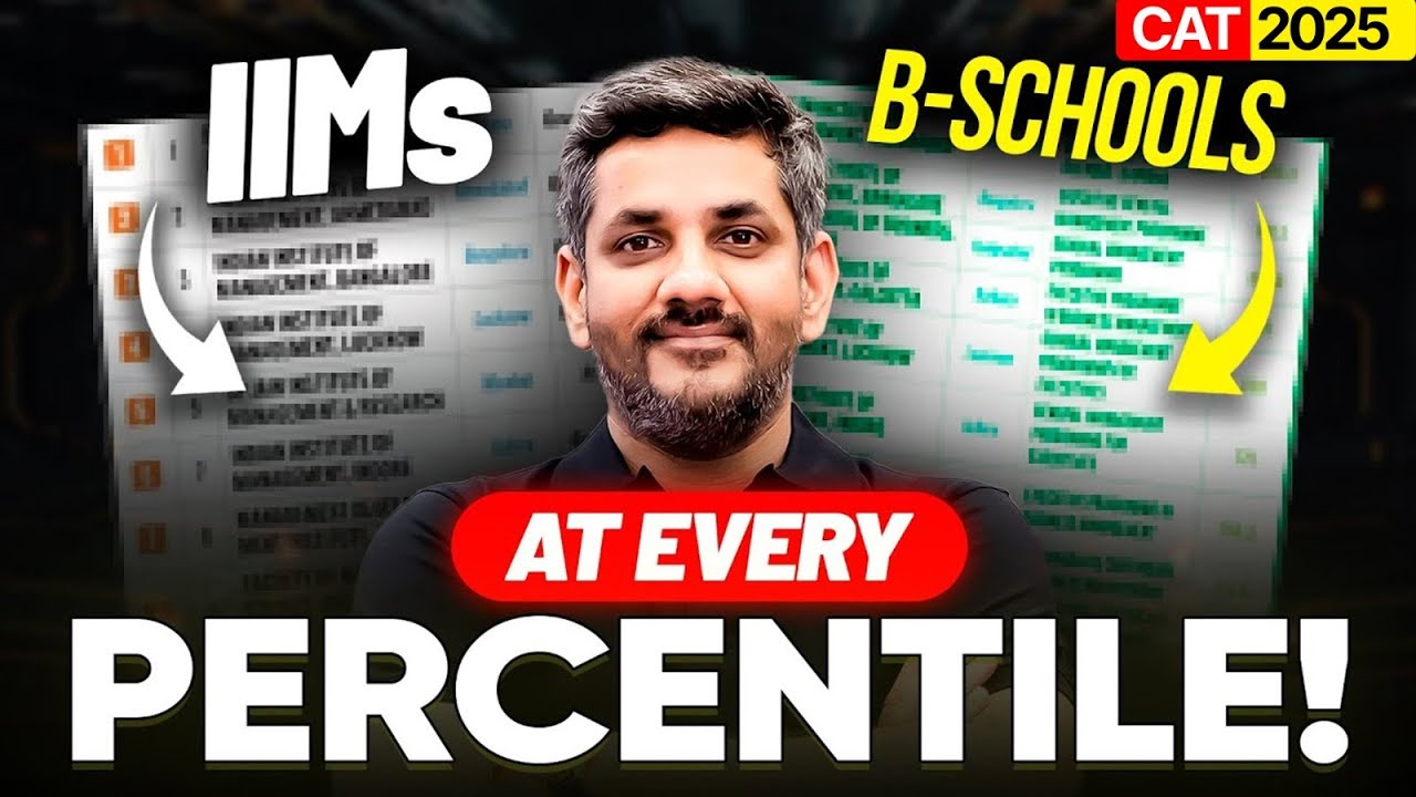 CAT 2025: Best IIMs & B School at EVERY PERCENTILE ⚡️