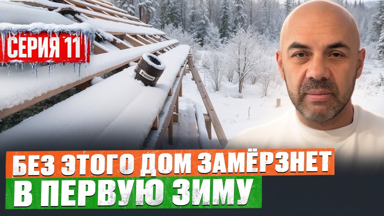 #11 Каркасный дом С НУЛЯ / Карнизный узел СВОИМИ РУКАМИ / все секреты монтажа металлочерепицы