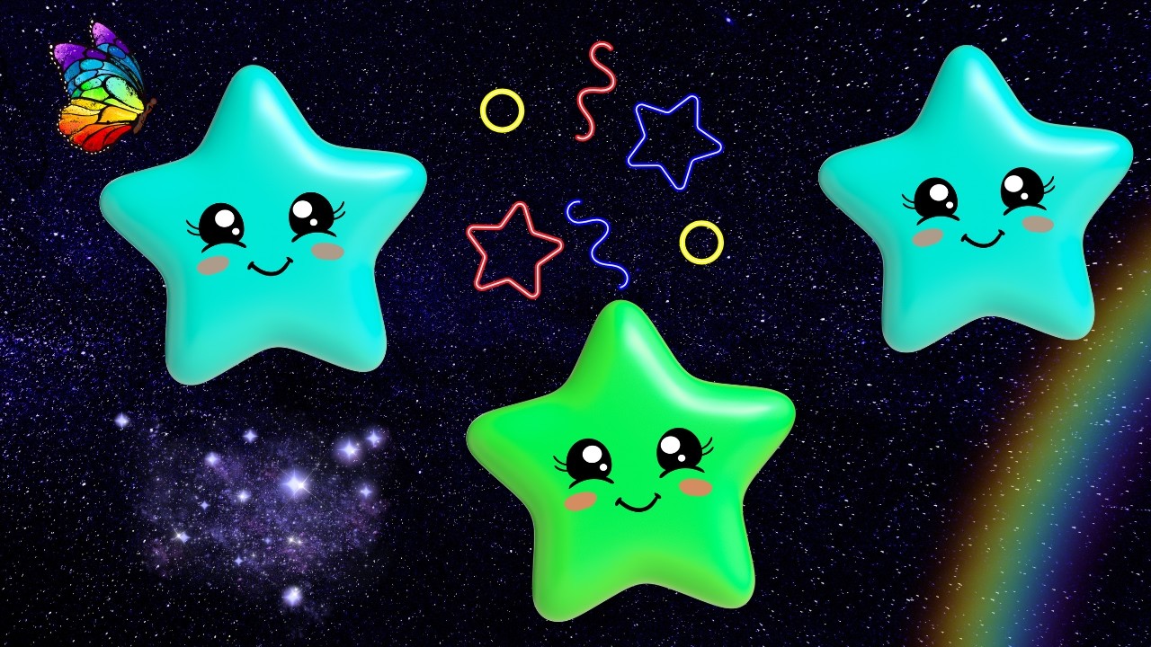 🌟🚀 Twinkle Twinkle Little Star / Star Adventure Sing Along for Happy Kids! Best Kids Song